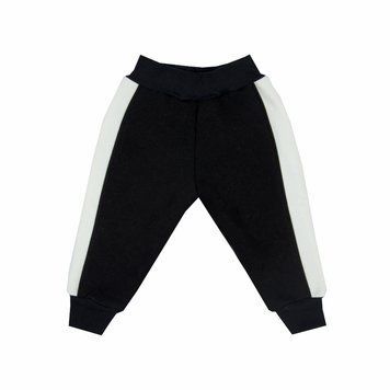 Штани дитячі унісекс Gabbi BR-24-13 тринитка начіс зима р. 86 чорний 68651 фото