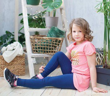 Костюм дитячий для дівчинки "Мандрівка" Gabbi KS-19-18-2 літо р.122 персиковий 11959 фото