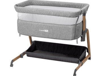 Ліжечко для дитини приставне FreeON Bliss, grey 49584 фото