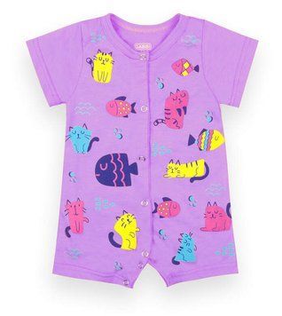Песочник детский для девочки "Вибражуля" Gabbi PS-21-3 лето р. 62 сиреневый 27657 фото