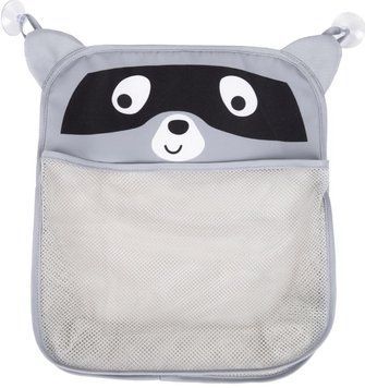 Детская сумка-органайзер в ванную на присоску FreeON Racoon, grey sf61006 фото