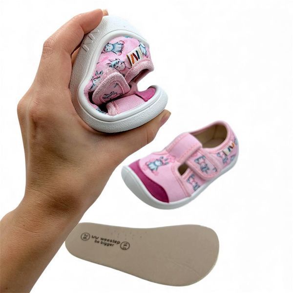 Детские текстильные тапочки (бирфуты) для девочки Weestep 32р MV-2165s фото