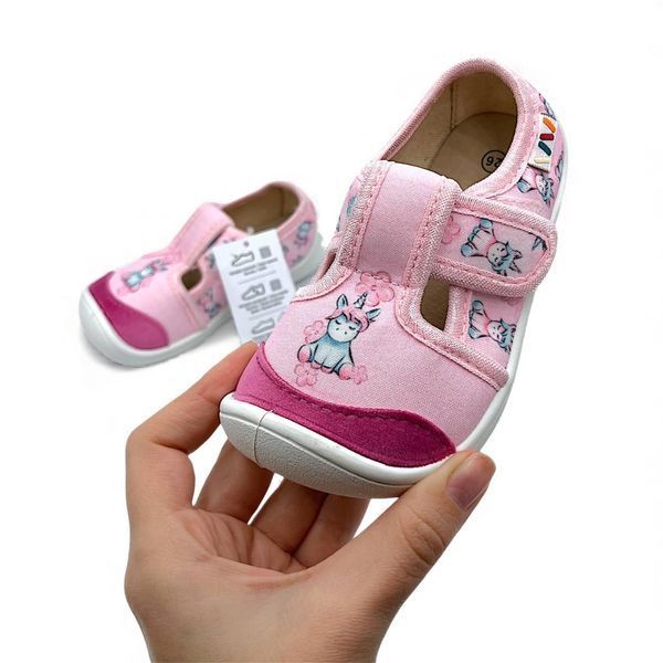 Детские текстильные тапочки (бирфуты) для девочки Weestep 32р MV-2165s фото