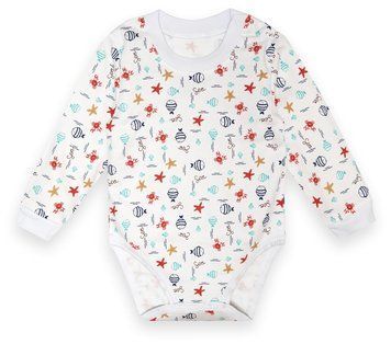 Боді дитяче для малюків Gabbi BD-22-1-4 демісезонне р. 86 рибки 35188 фото