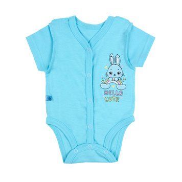 Боди детское для мальчика Gabbi BD-25-3 лето р. 56 бирюзовый 70484 фото