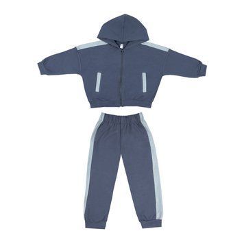 Костюм дитячий для дітей Gabbi KS-26-3 (зуп-худі, штани джогери) р.104 сірий 75218 фото