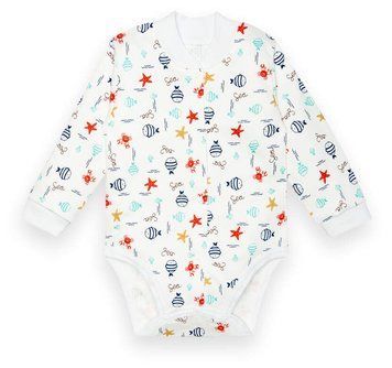 Боді дитяче для малюків Gabbi BD-22-1-2 демісезонне р. 74 рибки 35159 фото
