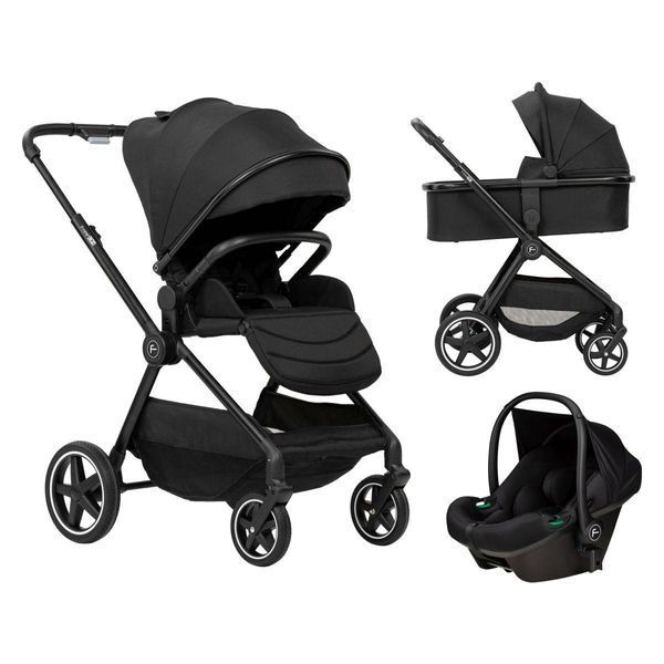 Коляска для ребенка универсальная 3 в 1 FreeON Zack, black sf48243 фото