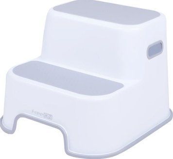 Ступени для ребенка в ванную на 2 ступени FreeON, white - grey sf61001 фото