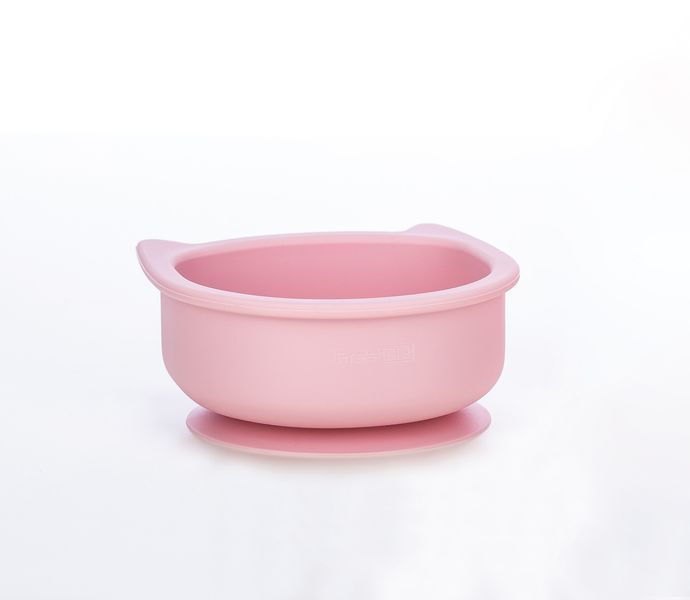 Силіконова миска дитяча FreeOn Kitty, pink 46330 фото