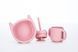 Силіконова миска дитяча FreeOn Kitty, pink 46330 фото 3