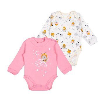 Боди детское для детей Gabbi BD-24-16 (комплект 2 шт) демисезонное р. 68 розовый/набивной 67883 фото
