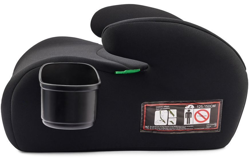 Бустер VELANO Caro 125&ndash;150 см, подстаканник, black sf59703 фото