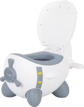 Детский горшок FreeON Plane, white - grey sf61008 фото
