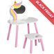 Комплект меблів дитячий FreeON Unicorn, white - pink 40420 фото 1