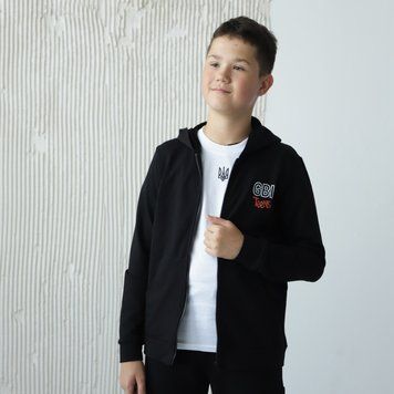 Кофта для подростка GBI TEENS демисезонная р.140 черный 60249 фото