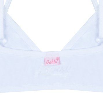 Топ (бюстгальтер) детский для девочки "Лакшери" Gabbi (2 шт) р. 36 белый 8197 фото