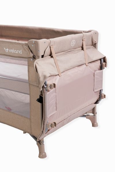 Ліжко-манеж дитяче з другим ярусом VELANO Tino, beige 46161 фото