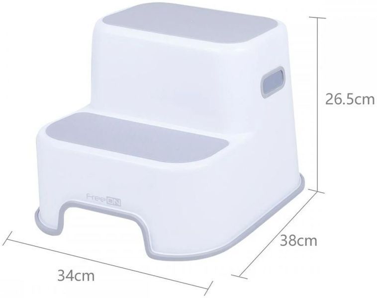 Сходинки для дитини у ванну на 2 сходинки FreeON, white - grey 42332 фото