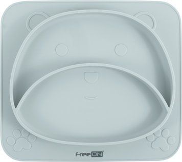 Силіконова тарілка дитяча FreeON Bear, mint 39685 фото