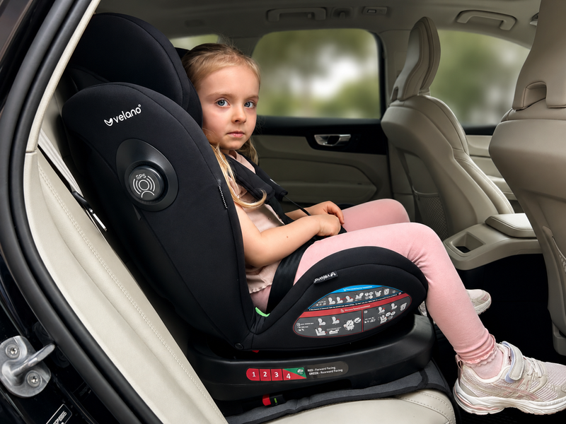 Автокресло VELANO Aura 360&deg; i-Size 40&ndash;150 см, ISOFIX, black sf59728 фото