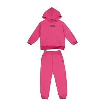 Костюм дитячий для дівчинки "Amore" Gabbi KS-23-4 тринітка з начосом демісезонний р.122 малиновий 61547 фото