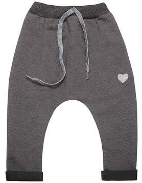 Брюки детские для девочки "Горошки" Gabbi BR-19-28 двухнитка с начесом зима р. 62 антрацит 17076 фото