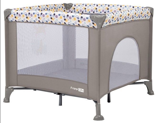 Манеж для дитини FreeON Square Giraffe, grey 80883 фото