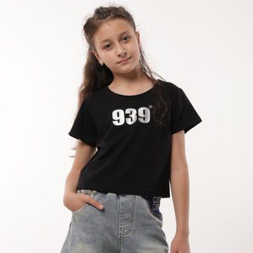 Кроп-топ підлітковий для дівчинки GBI TEENS FTT-24-5 літо р.146 чорний 66372 фото