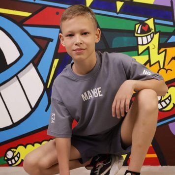 Футболка подростковая для парня "Maybe" GBI TEENS летняя р.140 лимонный 59163 фото