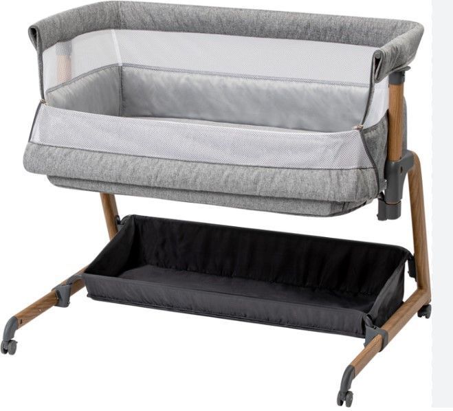 Кроватка для ребенка приставная FreeON Bliss, grey sf61073 фото
