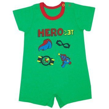 Песочник детский для мальчика "Супергерой" Gabbi PS-19-11-2 лето р. 62 зеленый 11748 фото