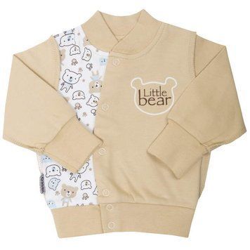 Кофточка детская для мальчика "Мишки" Gabbi KF-MM демисезонная р. 56 бежевый 5244 фото