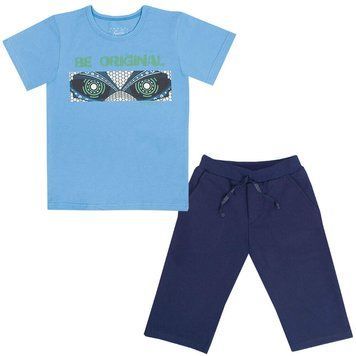 Костюм дитячий для хлопчика "Техно" Gabbi KS-19-17-2 літо р.122 блакитний 11825 фото