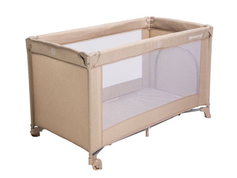 Ліжко-манеж дитяче VELANO Flexi, beige 46157 фото