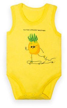 Боді-майка дитяча для хлопчика "Cool" Gabbi BD-22-2 літо р. 80 жовтий 34646 фото